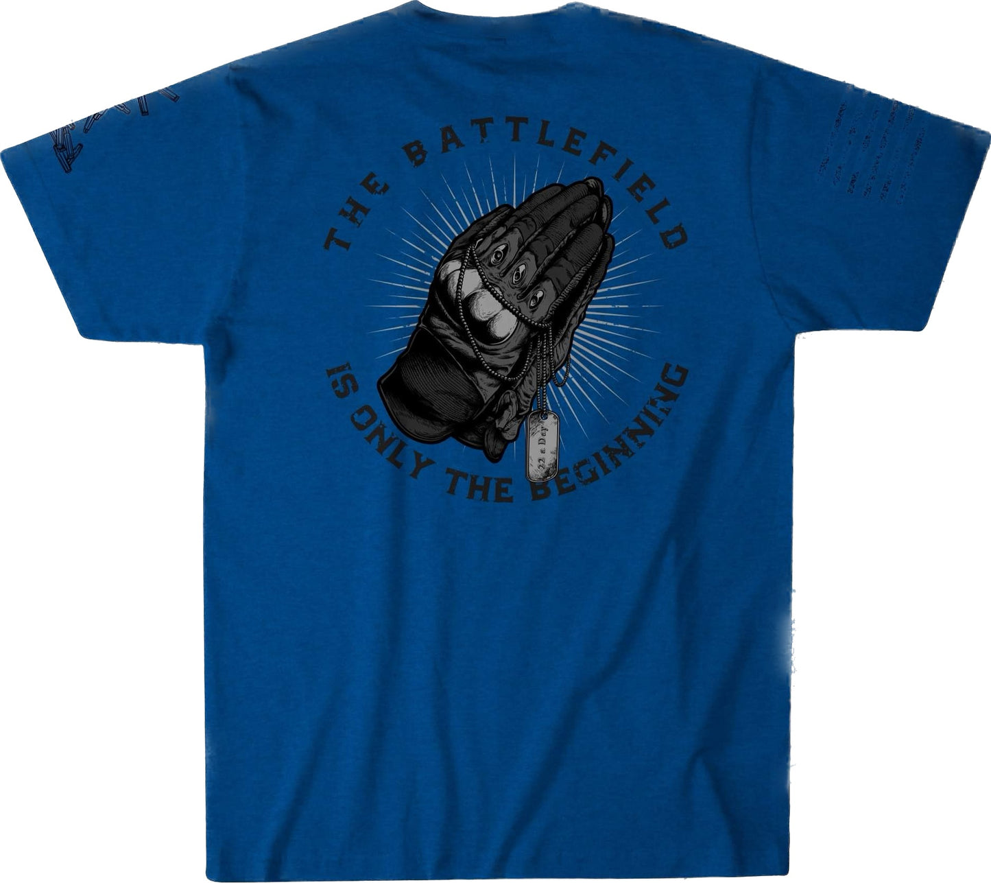 TRIBAL Pray for Them T Shirt (Blue)