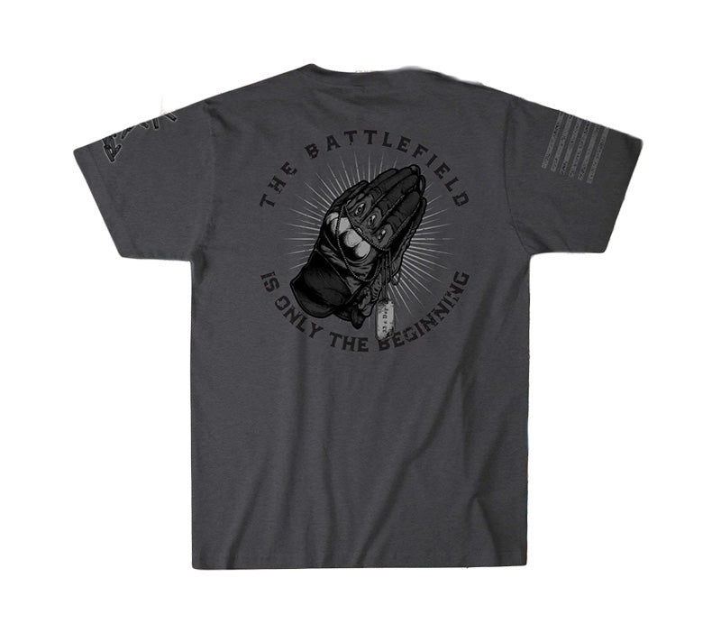 TRIBAL Pray for Them T Shirt (Grey)